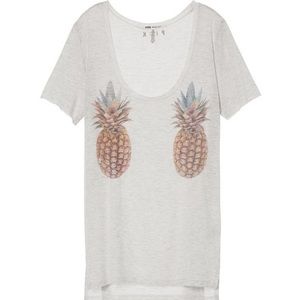 COPY - PINK VS Heather Grey Super Soft Pineapple Scoop Neck T-Shirt